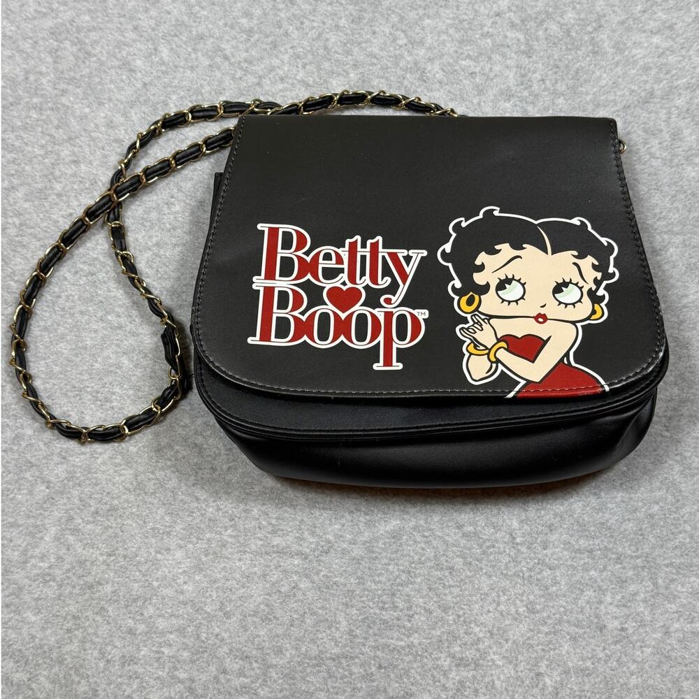 Betty Boop Chain Faux Leather Chain Purse